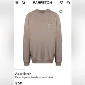 Ader Error - Kaput logo-embroidered sweatshirt